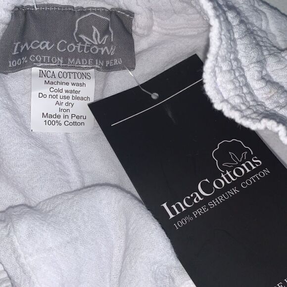 New Inca Cotton White Lace Palazzo Pants Women’s Size S - Picture 9 of 10